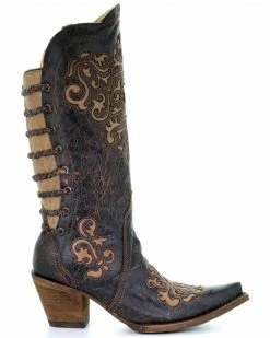 Corral Women's Inlay And Straps Cowgirl Boots - Snip Toe 8 Corral Women's Inlay And Straps Cowgirl Boots - Snip Toe -Corral Boots Shop 0459A6 89 RT
