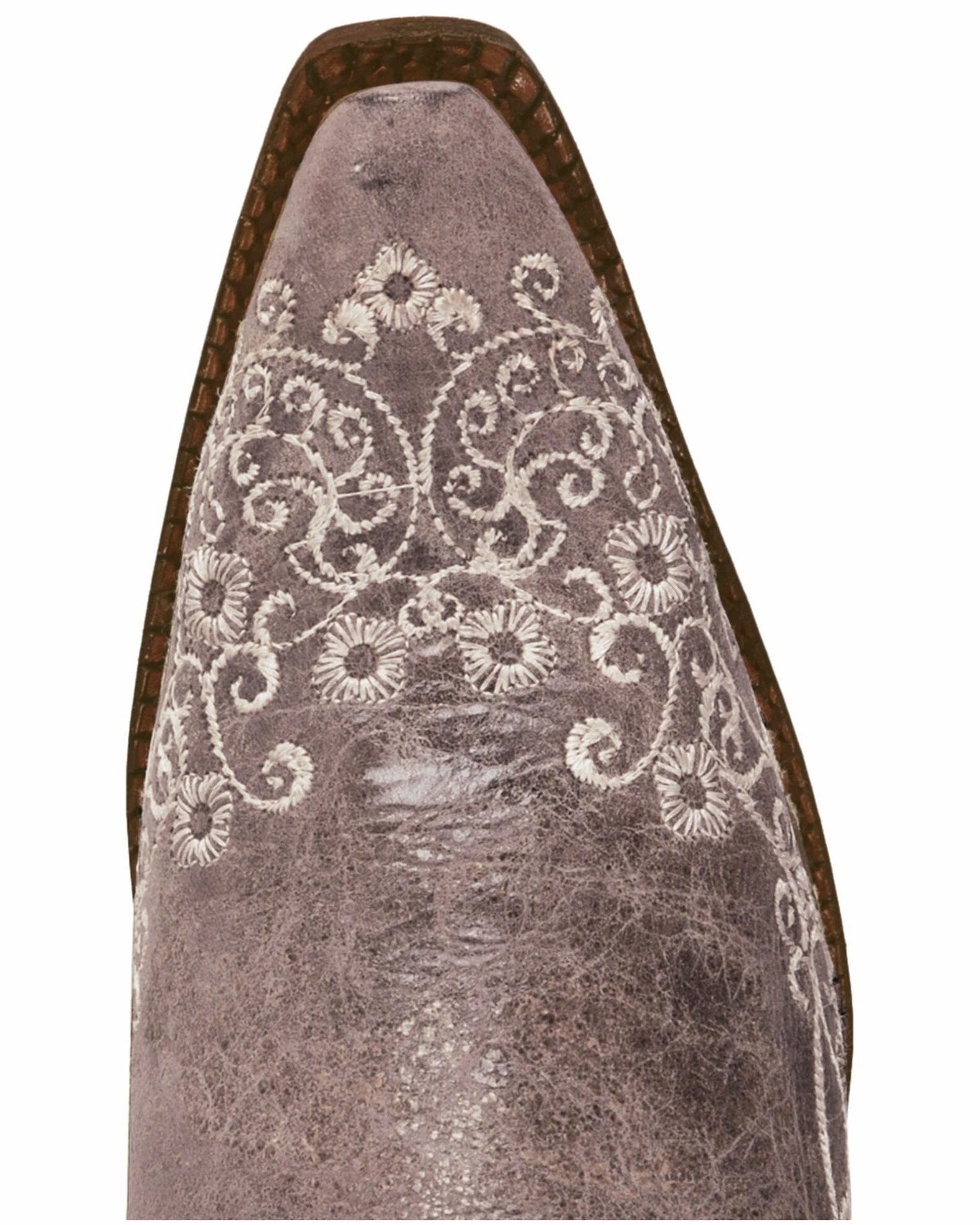 Corral Brown Crater With Bone Embroidery Cowgirl Boots - Snip Toe For Women's 8 Corral Brown Crater With Bone Embroidery Cowgirl Boots - Snip Toe For Women's - Image 6