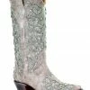 Corral Women's Glitter Inlay And Crystals Western Boots White