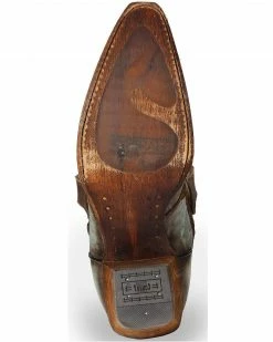 Corral Women's Floral Overlay And Studs Snip Toe Western Boots Brown -Corral Boots Shop 2000214119 200 BM