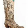 Corral Women's Taupe Inlay Western Boots - Snip Toe -Corral Boots Shop 2000257881 251 P1