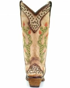 Corral Women's Nopal Cactus Western Boots - Snip Toe -Corral Boots Shop 2000280081 280 P4