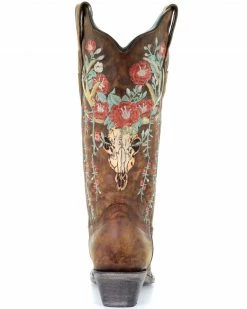 Corral Women's Deer Skull Western Boots - Snip Toe -Corral Boots Shop 2000288047 280 P4
