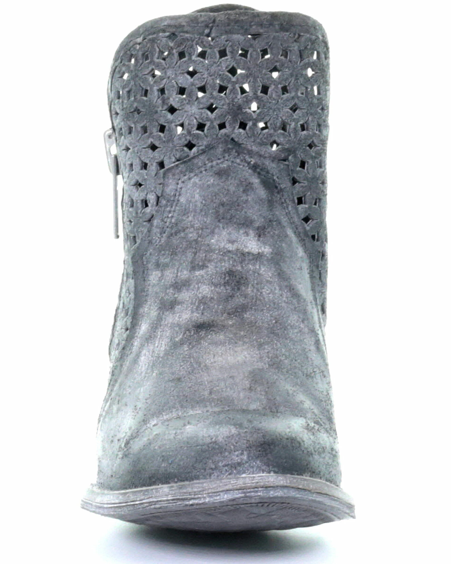 Corral Women's Grey Cutout Fashion Booties - Round Toe 7 Corral Women's Grey Cutout Fashion Booties - Round Toe - Image 5