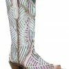 Corral Women's White Bright Inlay Western Boots - Snip Toe 2 Corral Women's White Bright Inlay Western Boots - Snip Toe -Corral Boots Shop 2000288136 100 P1
