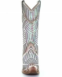 Corral Women's White Bright Inlay Western Boots - Snip Toe 11 Corral Women's White Bright Inlay Western Boots - Snip Toe -Corral Boots Shop 2000288136 100 P5