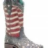 Corral Women's Blue Jeans Stars & Stripes Western Boots - Square Toe -Corral Boots Shop 2000288139 400 P1