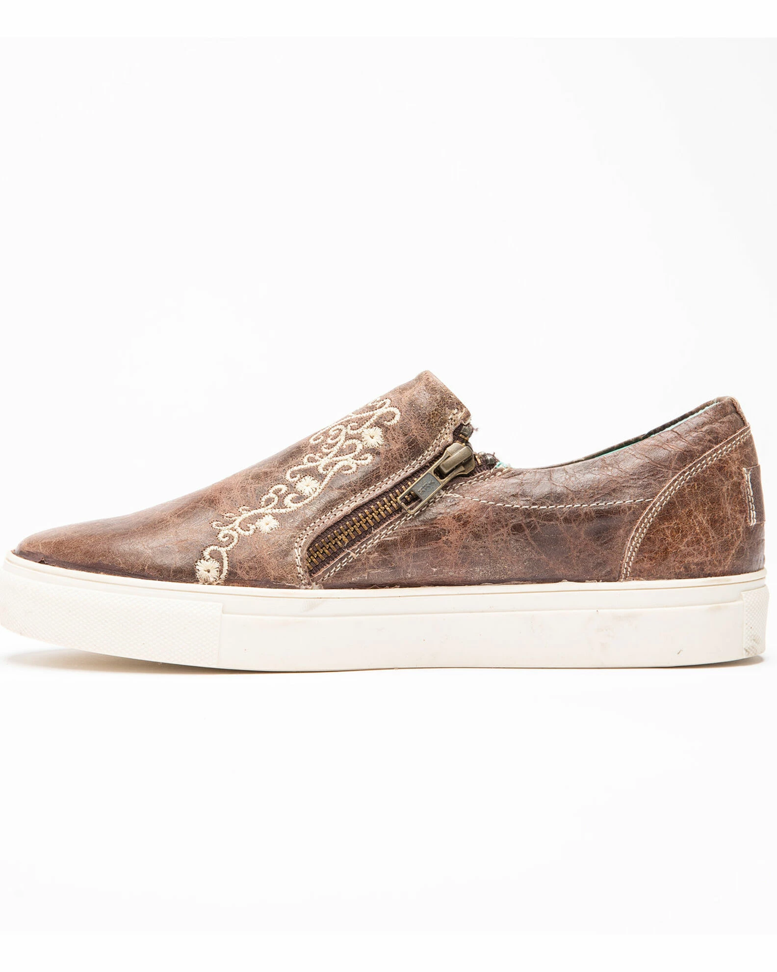 Corral Women's Bone Crater Inlay Embroidered Shoes Brown 4 Corral Women's Bone Crater Inlay Embroidered Shoes Brown - Image 3