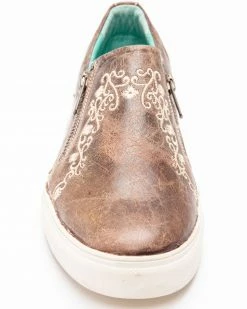 Corral Women's Bone Crater Inlay Embroidered Shoes Brown 12 Corral Women's Bone Crater Inlay Embroidered Shoes Brown -Corral Boots Shop 2000288151 200 P4