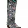 Corral Women's Floral Embroidery & Rhinestones Western Boots - Snip Toe -Corral Boots Shop 2000288724 001 P1