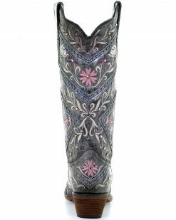 Corral Women's Floral Embroidery & Rhinestones Western Boots - Snip Toe 10 Corral Women's Floral Embroidery & Rhinestones Western Boots - Snip Toe -Corral Boots Shop 2000288724 001 P4