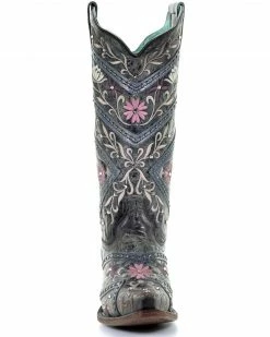 Corral Women's Floral Embroidery & Rhinestones Western Boots - Snip Toe 11 Corral Women's Floral Embroidery & Rhinestones Western Boots - Snip Toe -Corral Boots Shop 2000288724 001 P5