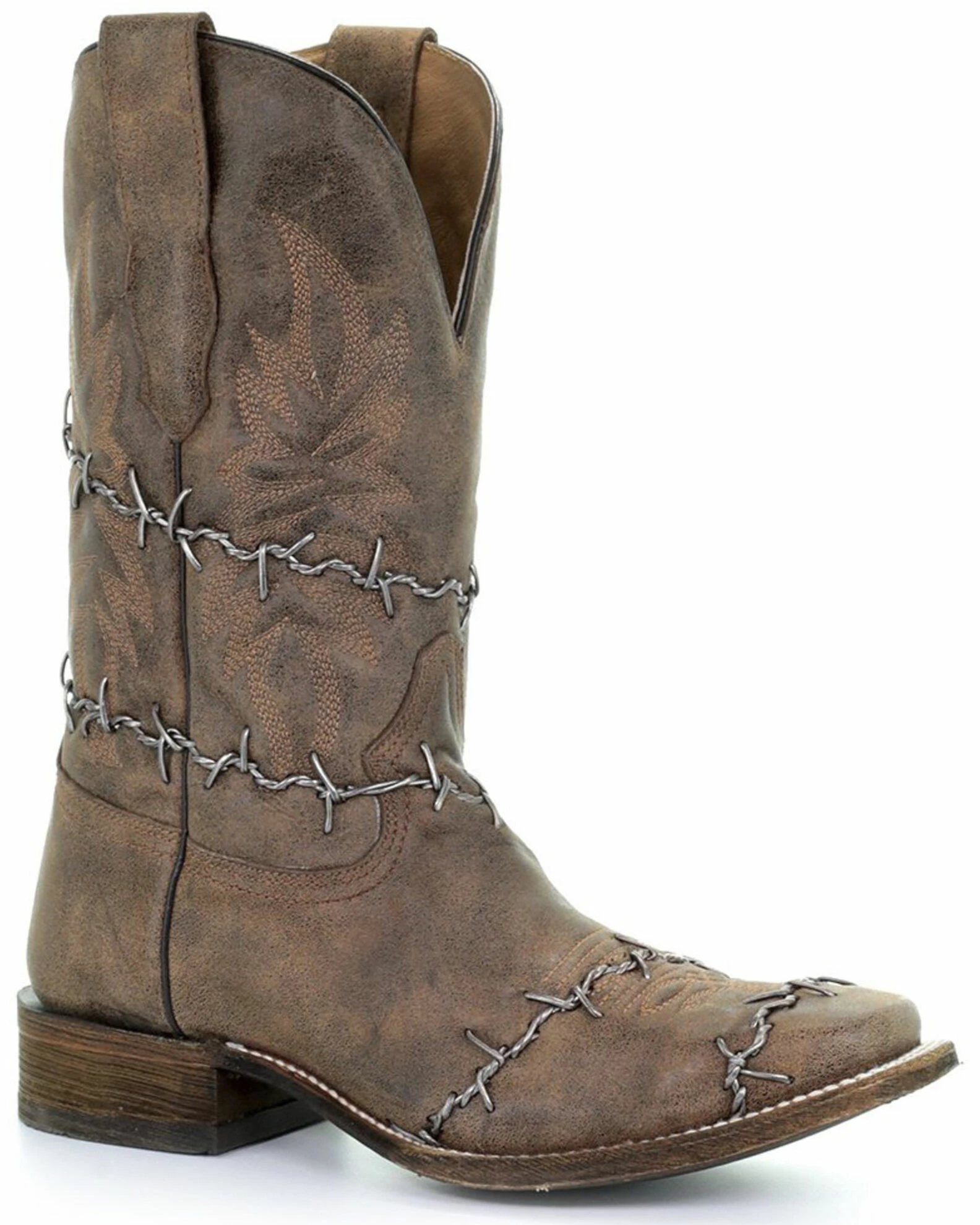 Corral Men's Rustic Brown Western Boots - Square Toe 3 Corral Men's Rustic Brown Western Boots - Square Toe