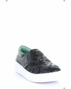 Corral Women's Black Inlay & Embroidery Sneakers