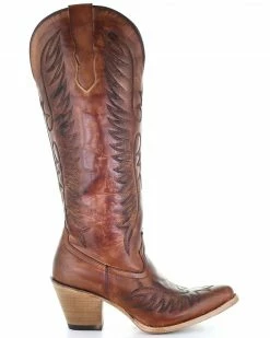 Corral Women's Cognac Embroidery Western Boots - Round Toe -Corral Boots Shop 2000293441 200 P2