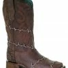 Corral Women's Barbed Wire Woven Western Boots - Square Toe