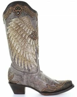 Corral Women's Tobacco Wings & Cross Western Boots - Snip Toe -Corral Boots Shop 2000315370 200 P2