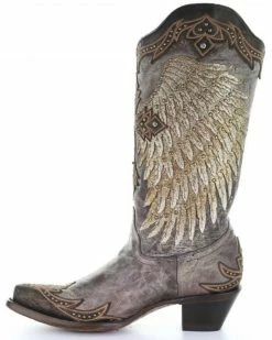 Corral Women's Tobacco Wings & Cross Western Boots - Snip Toe -Corral Boots Shop 2000315370 200 P3