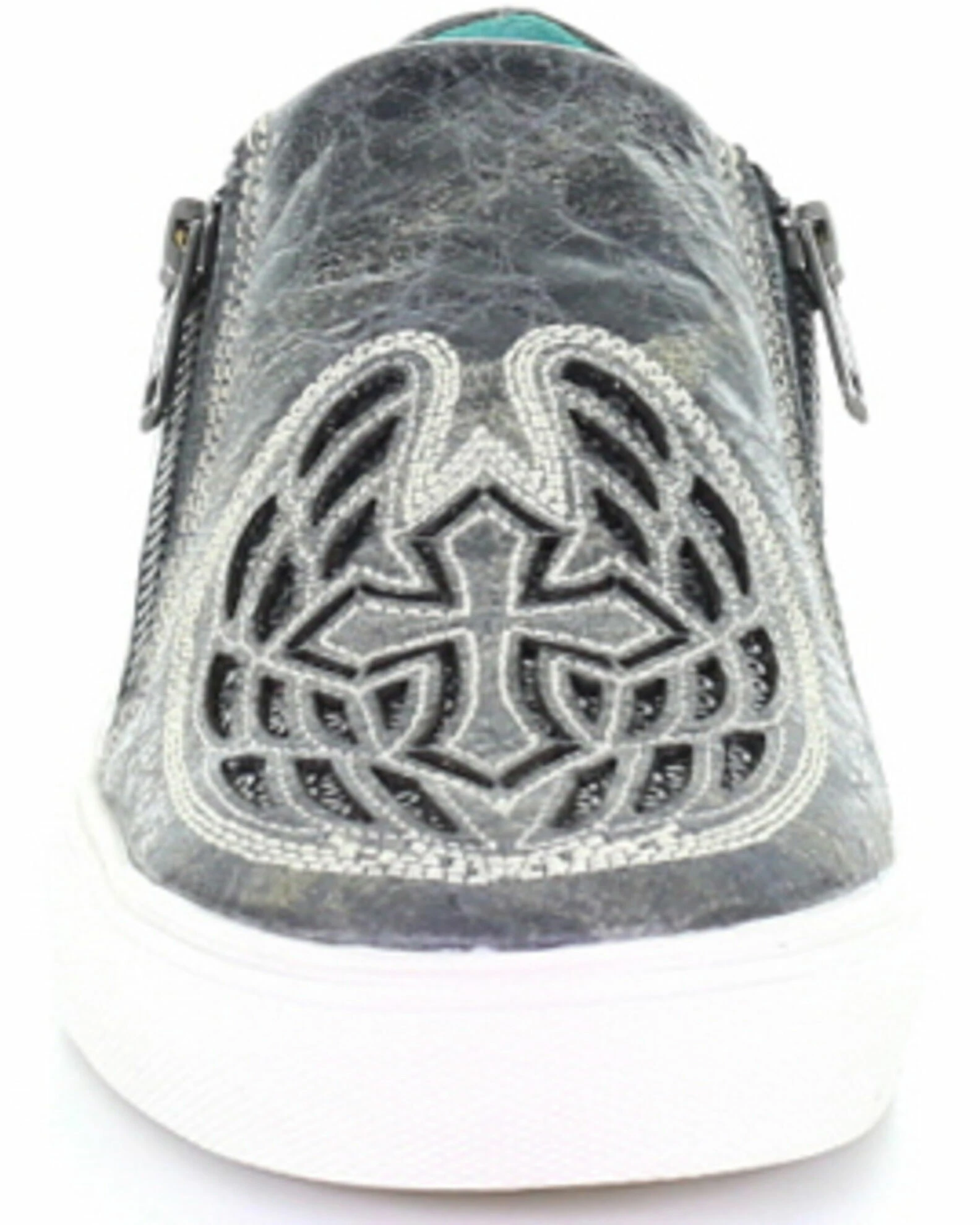 Corral Women's Black Cross & Wings Glitter Inlay Shoes 7 Corral Women's Black Cross & Wings Glitter Inlay Shoes - Image 5