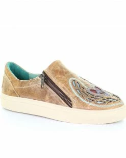 Corral Women's Straw Heart & Wings Inlay Shoes Multi