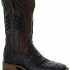 Corral Men's Oil Brown Caiman Embroidery Western Boots - Square Toe -Corral Boots Shop 2000324778 200 P1