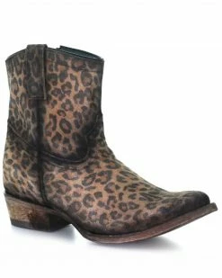 Corral Women's Leopard Print Fashion Booties - Round Toe