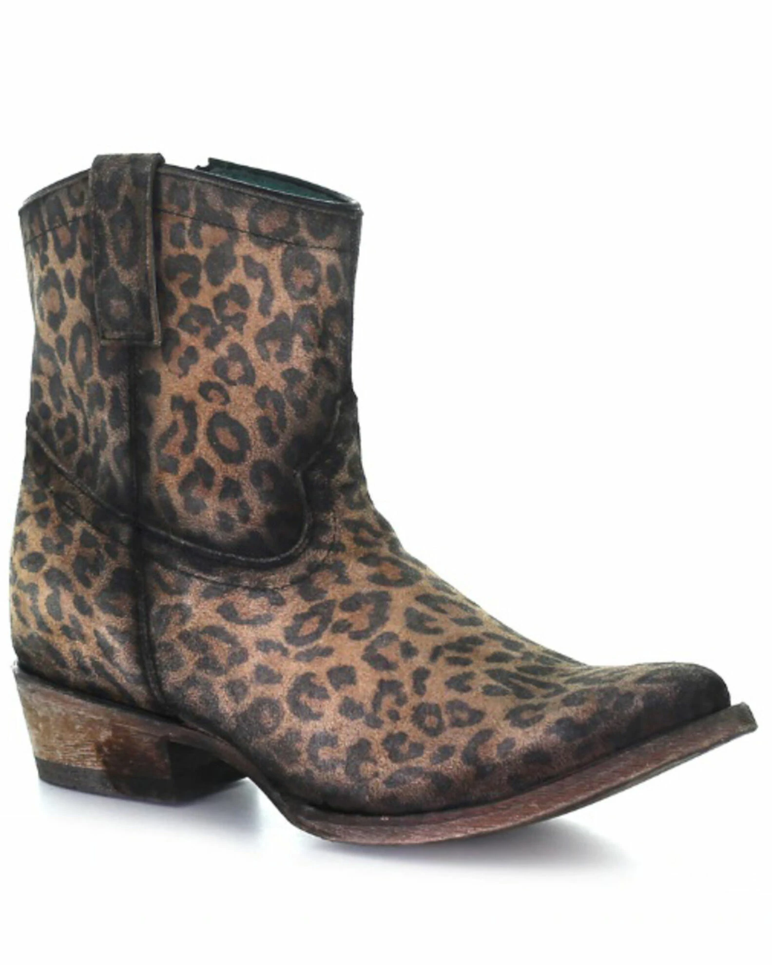 Corral Women's Leopard Print Fashion Booties - Round Toe 3 Corral Women's Leopard Print Fashion Booties - Round Toe