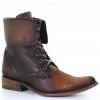 Corral Men's Lace-Up Ankle Boots - Round Toe Chocolate -Corral Boots Shop 2000331920 240 P1
