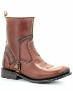 Corral Men's Cognac Strap Western Boots - Round Toe