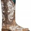 Corral Women's White Embroidery Glow Western Boots - Square Toe 1 Corral Women's White Embroidery Glow Western Boots - Square Toe -Corral Boots Shop 2000332729 200 P1