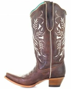 Corral Women's Brown Embroidery Western Boots - Snip Toe -Corral Boots Shop 2000332745 200 P3