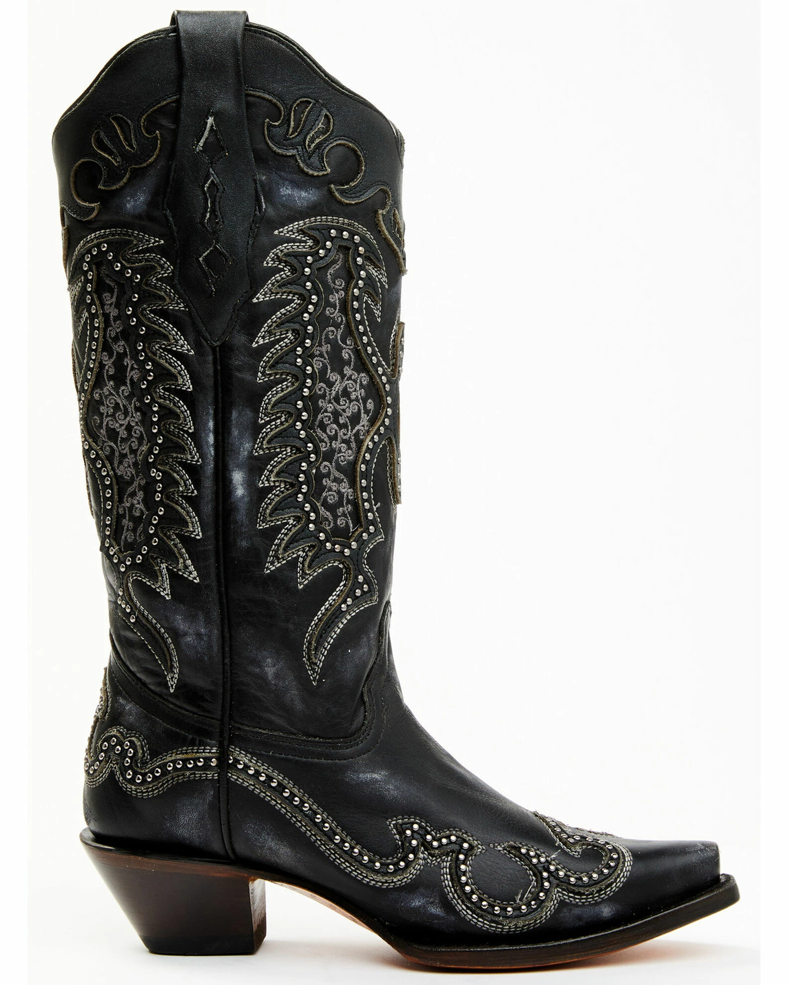 Corral Women's Black Overlay Western Boots - Snip Toe 4 Corral Women's Black Overlay Western Boots - Snip Toe - Image 2