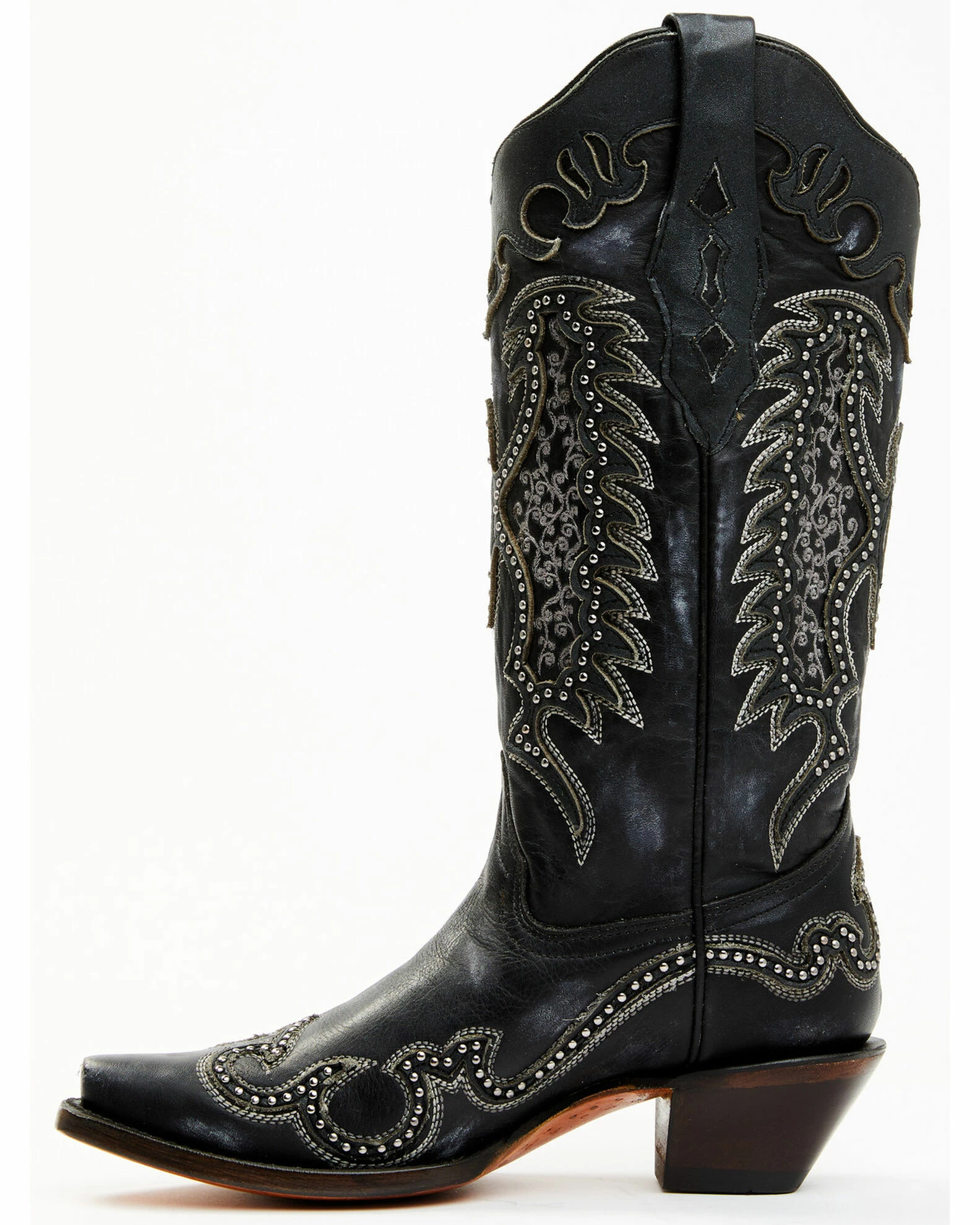 Corral Women's Black Overlay Western Boots - Snip Toe 5 Corral Women's Black Overlay Western Boots - Snip Toe - Image 3