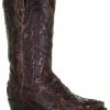 Corral Men's Brown Exotic Alligator Inlay Western Boots - Broad Square Toe -Corral Boots Shop 2000345253 200 P1