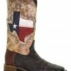 Corral Men's Texas Flag Shaft Western Boots - Broad Square Toe Brown -Corral Boots Shop 2000345255 200 P1