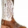 Corral Men's Bone Inlay Western Boots - Broad Square Toe Brown -Corral Boots Shop 2000345258 200 P1