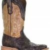 Corral Men's Honey Embroidered Western Boots - Broad Square Toe Brown -Corral Boots Shop 2000345264 200 P1