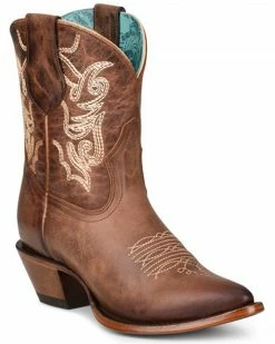 Corral Women's Brown Embroidery Western Boots - Pointed Toe