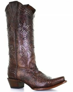 Corral Women's Fango Western Boots - Snip Toe Brown