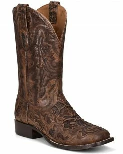 Corral Men's Exotic Alligator Inlay Western Boots - Broad Square Toe