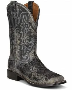 Corral Men's Exotic Alligator Inlay Western Boots - Broad Square Toe