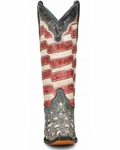 Corral Women's Blue Jeans Stars & Stripes Western Boots - Snip Toe 9 Corral Women's Blue Jeans Stars & Stripes Western Boots - Snip Toe -Corral Boots Shop 2000351149 400 P3