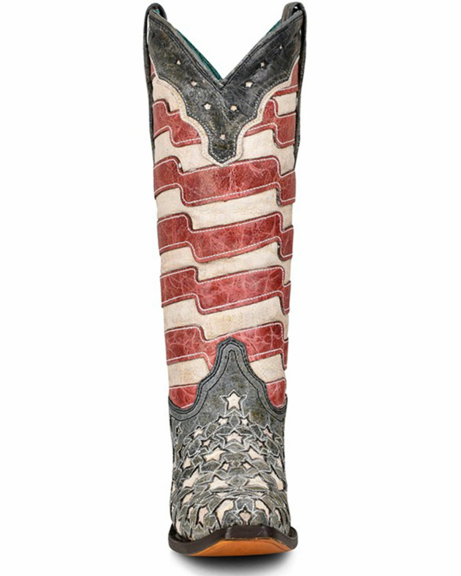 Corral Women's Blue Jeans Stars & Stripes Western Boots - Snip Toe 5 Corral Women's Blue Jeans Stars & Stripes Western Boots - Snip Toe - Image 3