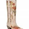 Corral Women's White Floral & Deer Embroidery Western Boots - Snip Toe -Corral Boots Shop 2000351155 100 P1