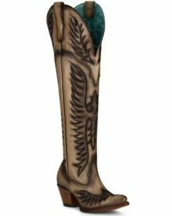 Corral Women's Gold Embroidery Western Boots - Round Toe -Corral Boots Shop 2000360093 710 P1 1
