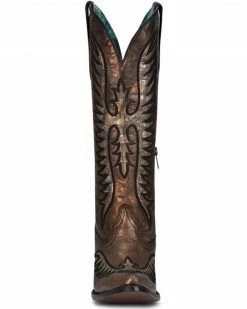 Corral Women's Black Bronze Embroidery Western Boots - Round Toe -Corral Boots Shop 2000360094 221 P3