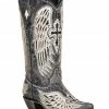 Corral Women's Black Cross & Wings Overlay Western Boots - Snip Toe 2 Corral Women's Black Cross & Wings Overlay Western Boots - Snip Toe -Corral Boots Shop 2000360097 001 P1