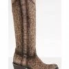 Corral Women's Leopard Print Western Boots - Round Toe