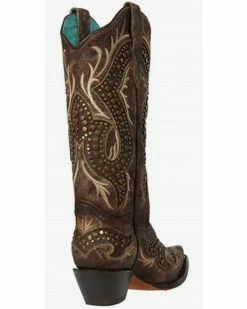 Corral Women's Embroidery & Studs Western Boots - Snip Toe -Corral Boots Shop 2000360102 251 P4