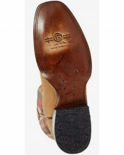 Corral Women's Straw Embroidery Western Boots - Square Toe Wheat -Corral Boots Shop 2000360114 285 P7